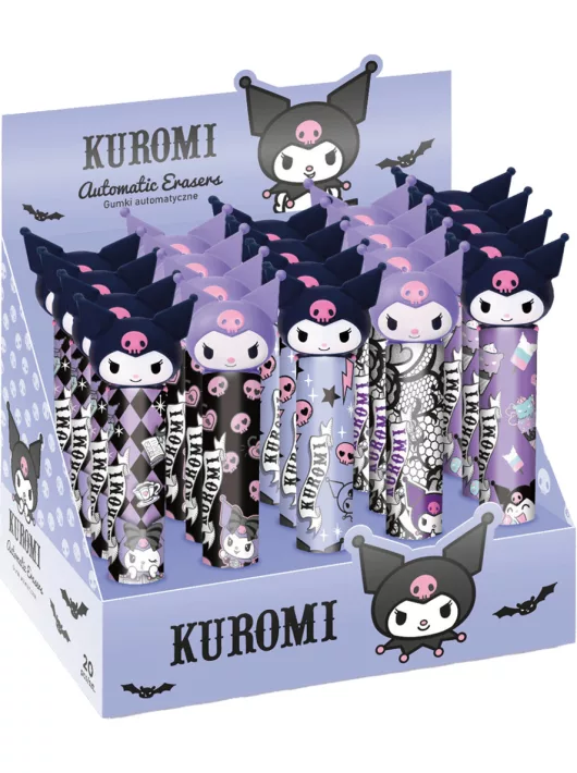 Kuromi radírstift, tolóbetétes radír, többféle változat