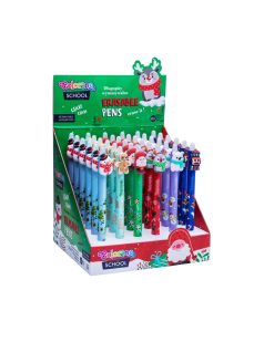   Radírozható golyóstoll, nyomógombos, Christmas, Colorino School, karácsonyi, többféle