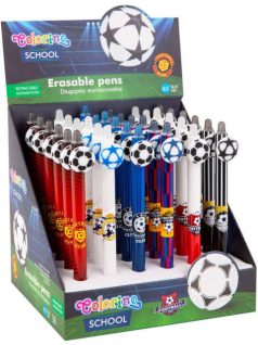   Radírozható golyóstoll, nyomógombos, Football, focicsapatok, Colorino School