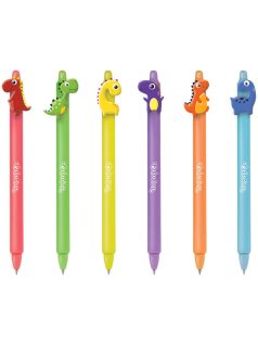   Radírozható golyóstoll, nyomógombos, Dino, Colorino School