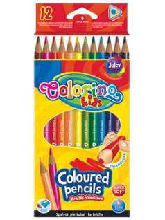   Színes ceruzakészlet 12 db-os, Colorino trio, háromszög test