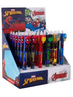 Radírozható golyóstoll, nyomógombos, Avengers, Spiderman, Colorino School