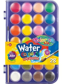Vízfesték, 28 gombos, 30mm, Colorino