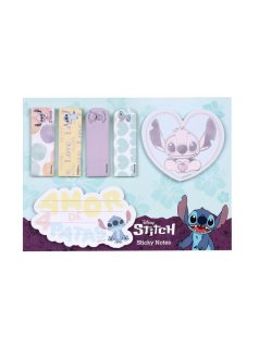   Stitch jegyzettömb-, jelölőcímke készlet, 6 db-os, asztali tartóval, Amor de 4Patas