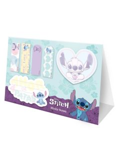   Stitch jegyzettömb-, jelölőcímke készlet, 6 db-os, asztali tartóval, Amor de 4Patas
