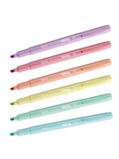   Szövegkiemelő készlet, 6 db-os, Colorino, pasztell színek