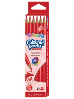 Színes ceruza, Colorino, háromszög test, piros