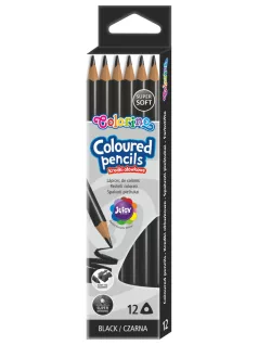 Színes ceruza, Colorino, háromszög test, fekete