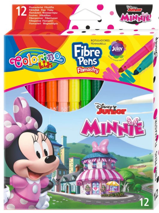 Filctoll készlet 12 db-os, 4 mm, Colorino Disney Junior Minnie