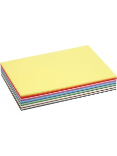 Színes karton, A/4, 180g, 20 szín, 30 lap/cs