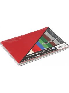   Színes karton, fotókarton, A/5, 180g, 10 szín, 60 lap/cs, karácsonyi színek