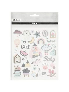 Matrica, baby girl, 15x17cm