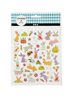 Matrica, nyuszik, 15x17cm