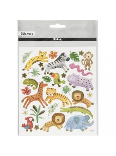 Matrica, vadállatok, 15x17cm