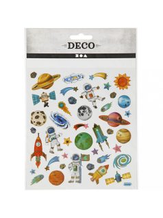 Matrica, űr és űrhajó, 15x17cm