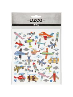 Matrica, repülők, helikopterek, 15x17cm