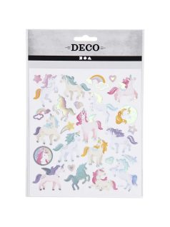 Matrica, unikornisok, 15x17cm