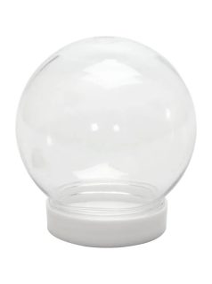 Hógömb, üres, tölthető, műanyag, 8,5x8cm