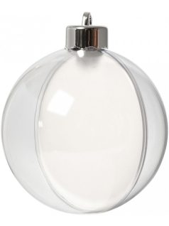 Műanyag gömb, 8 cm-es, 5 db/cs