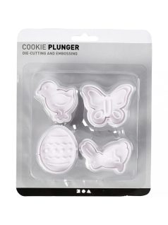Húsvéti süteménykiszúró szett, műanyag, 4 db/csomag