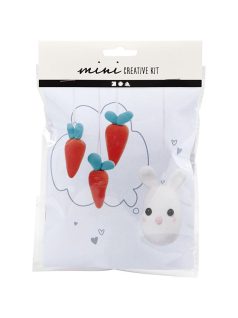 Mini kreatív szett gyurmával, nyuszi és répadísz