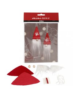 Mini karácsonyi kreatív szett, karácsonyi törpe díszek