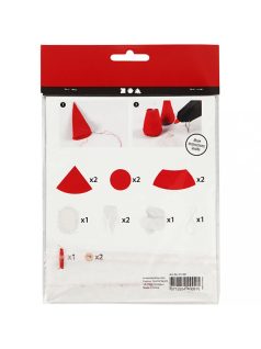 Mini karácsonyi kreatív szett, álló karácsonyi törpék