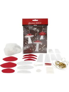 Mini karácsonyi kreatív szett, gombák