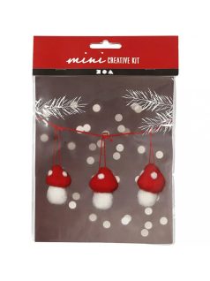 Mini karácsonyi kreatív szett, kicsi gombák