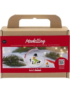   Mini karácsonyi kreatív szett, hóemberes karácsonyfadísz