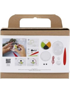   Mini karácsonyi kreatív szett, hóemberes karácsonyfadísz