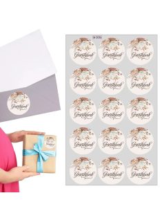   Ajándékkísérő matrica, "Gratulálunk", 15 db/ív