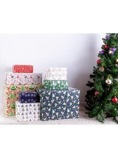   Karácsonyi csomagolópapír, hengeres, 70x200cm, Victoria, többféle minta