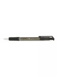   Golyóstoll, Flexoffice EasyGrip, fekete, 0,4 mm, nyomógombos