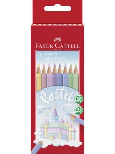   Színes ceruzakészlet 10 db-os, Faber-Castell, pasztell, hatszög test