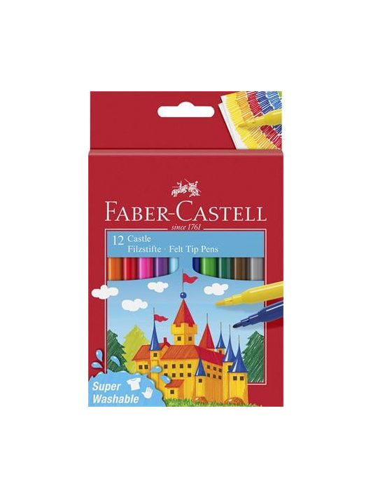 Filctoll készlet 12 db-os, Faber-Castell Castle