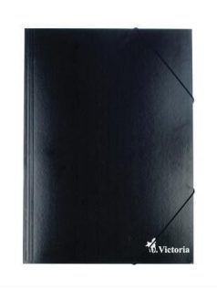 Gumis mappa, karton A/4, Victoria, többféle szín