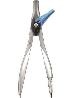   Körző készlet, fém, 2db-os, Maped Study Stop, rögzíthető lábakkal