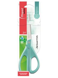 Olló, irodai, 21 cm, Maped Essentials Green, türkizkék