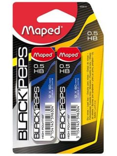 Ironbetét, ironbél 0,5 HB, 2x12 db, Maped Black Peps