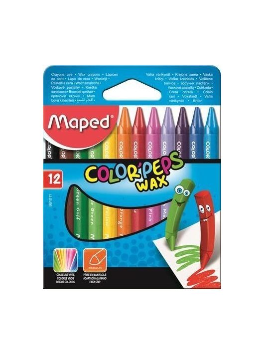 Maped Color Peps Wax zsírkréta készlet 12 db-os