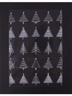 Celofán tasak, 180x450mm, 10 db/csomag, karácsonyi mintás