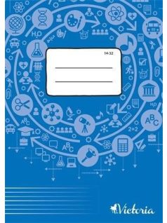   Victoria tűzött füzet A/5, 32 lap vonalas 1.osztály (14-32)