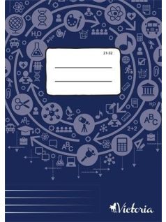 Victoria tűzött füzet A/5, 32 lap vonalas (21-32)