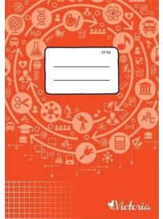 Victoria tűzött füzet A/5, 32 lap kockás