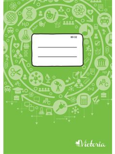 Victoria tűzött füzet A/4, 32 lap (80-32) sima