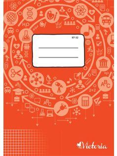 Victoria tűzött füzet A/4, 32 lap (87-32) kockás