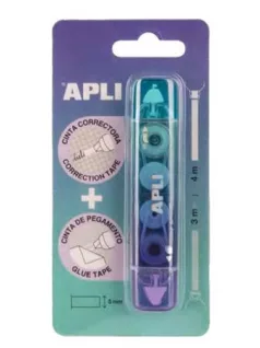   Hibajavító és ragasztó roller, 2in1, 5mmx3-4m, APLI, többféle