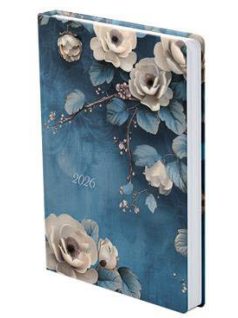   Toptimer határidőnapló, B/6, napi tervező, 2026, Joy, fehér rózsa