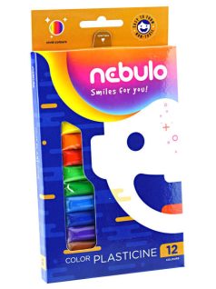 Gyurmakészlet, színes, 12 db-os, Nebuló